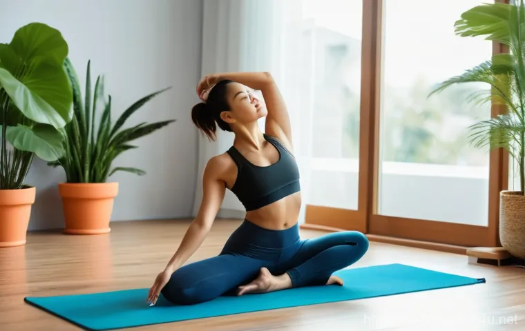 건강코칭 온라인 강의 활용법 - **Prompt:** A vibrant, high-energy image featuring a young Vietnamese woman in her late 20s performi...