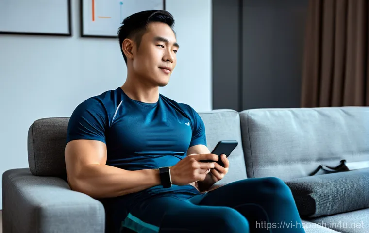 건강코칭 온라인 강의 활용법 - **Prompt:** A brightly lit, inviting scene of a Vietnamese individual, mid-30s and gender-neutral, m...